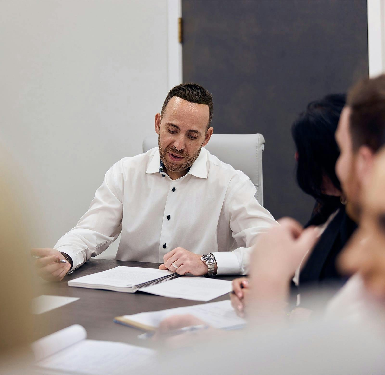 people in a meeting