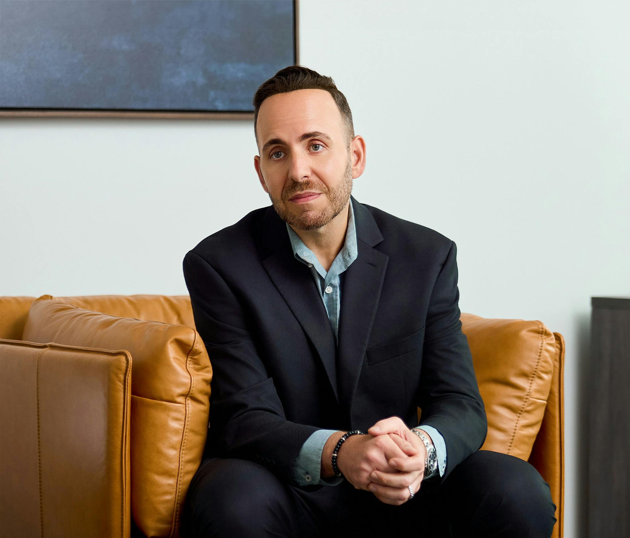 man sitting on a chair