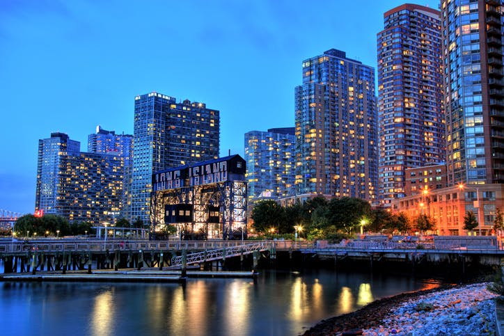 Skyline of Long Island, New York