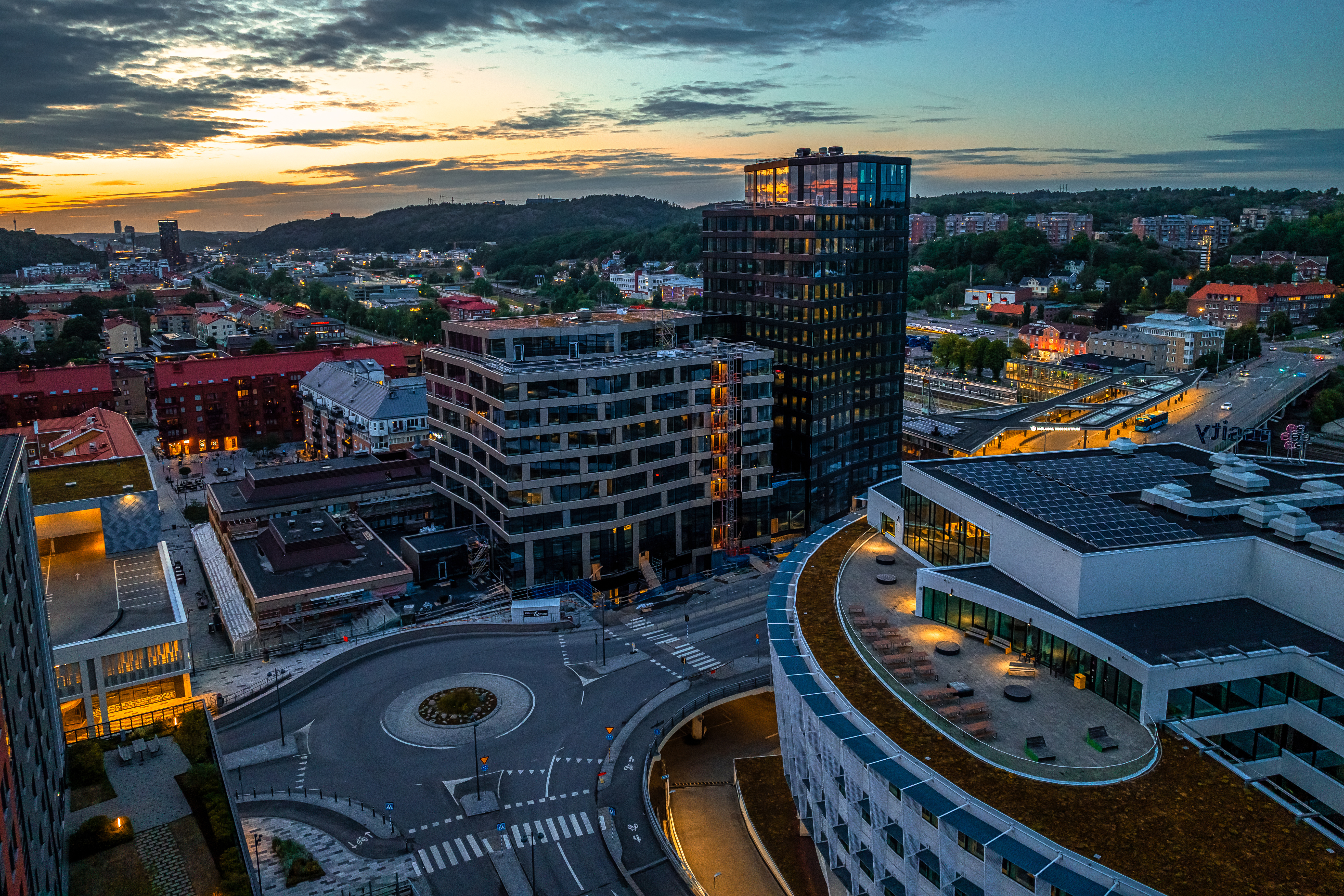 Mimo sett lite från ovan i skymning