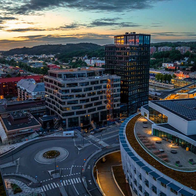 Mimo Mimo sett lite från ovan i skymning