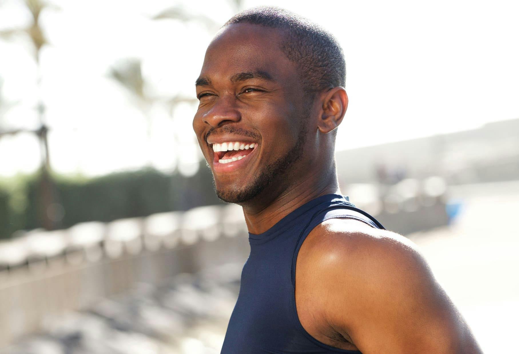 man smiling
