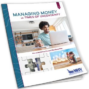 Managing money in uncertainty ebook cover