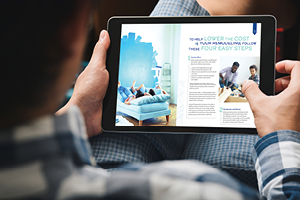 Person reading guide