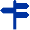 Directional signs icon