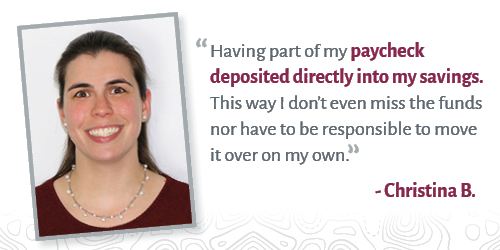 Christina B. savings tip