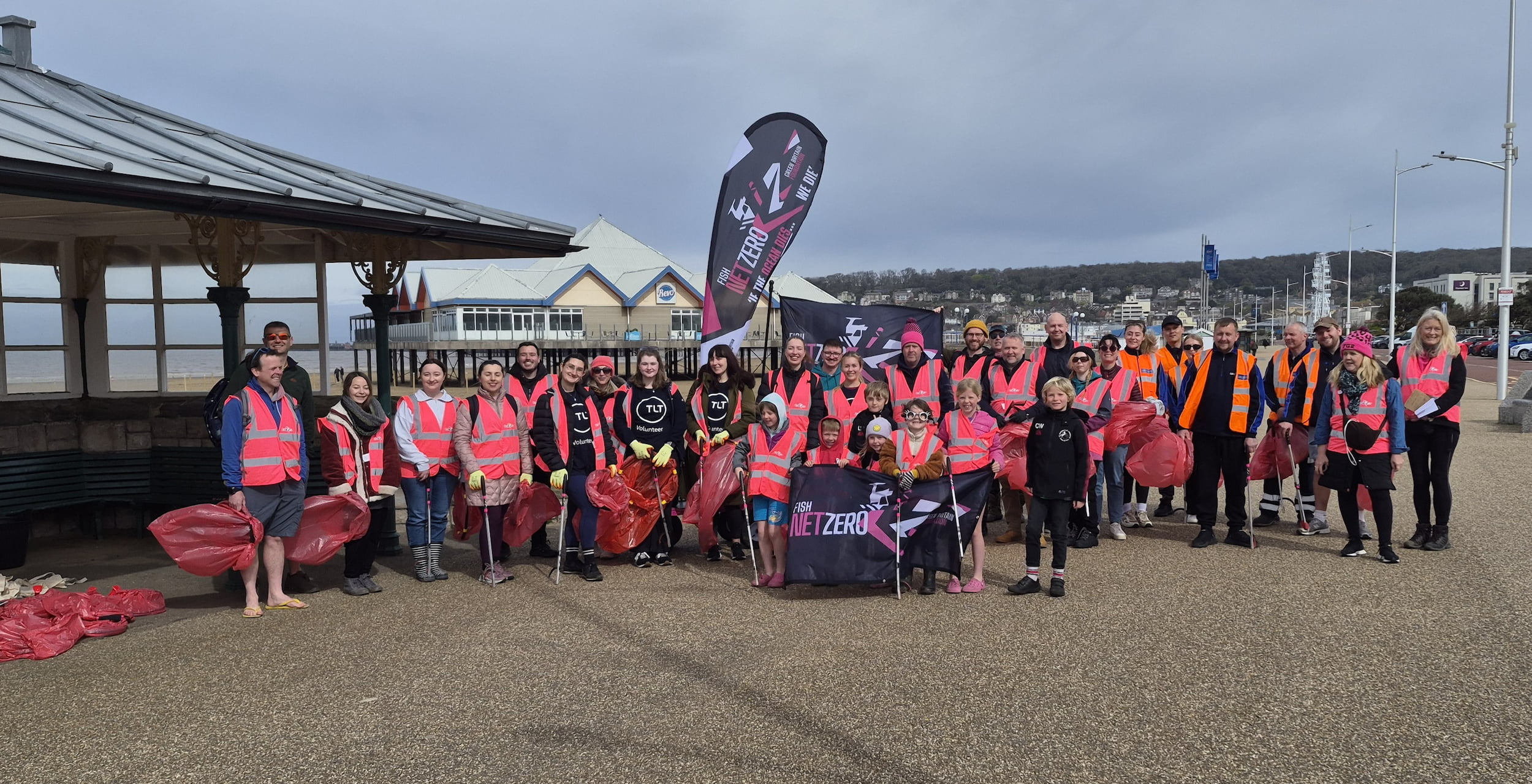 FGR and Fish Net Zero beach clean team
