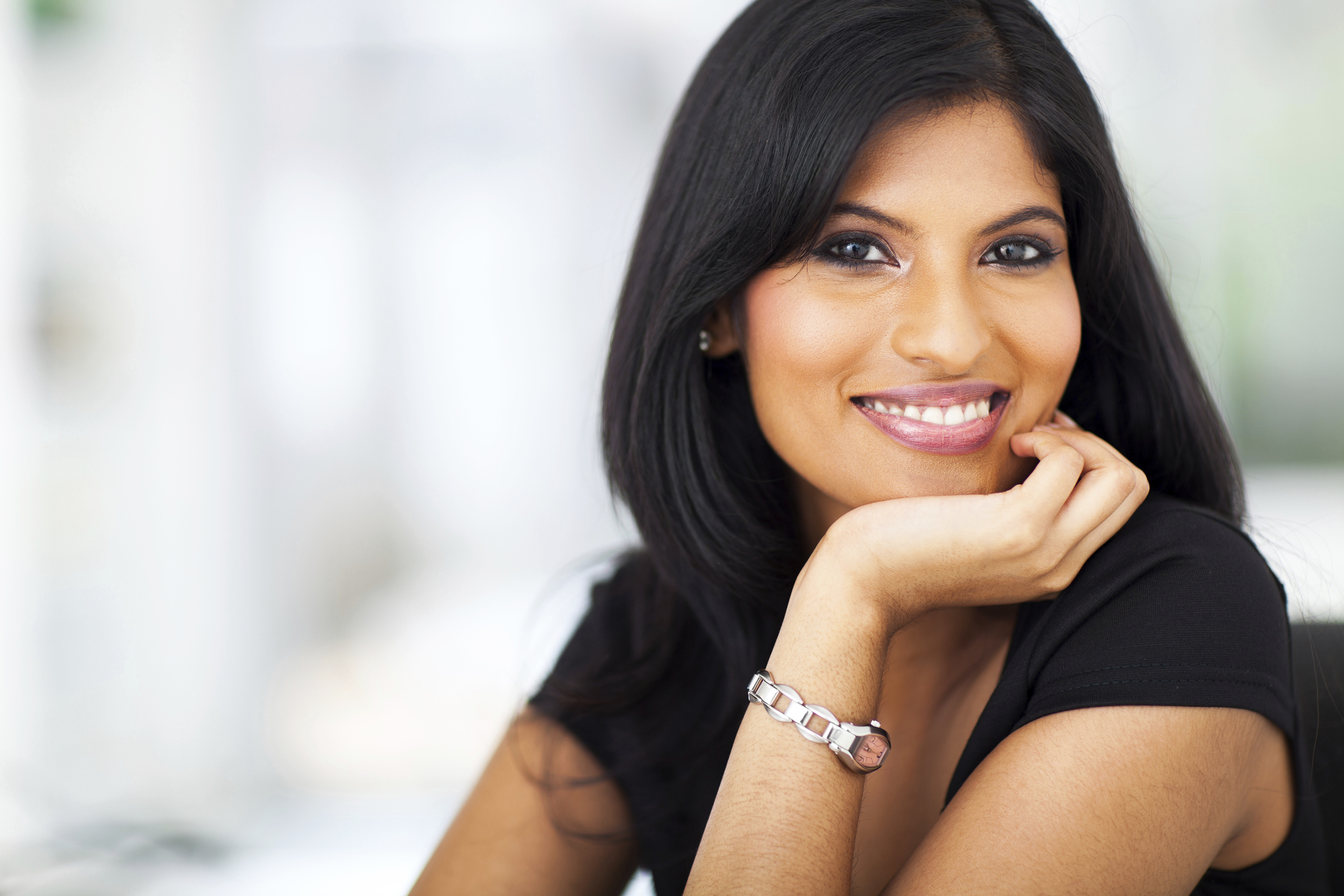 portrait of indian smiling businesswoman