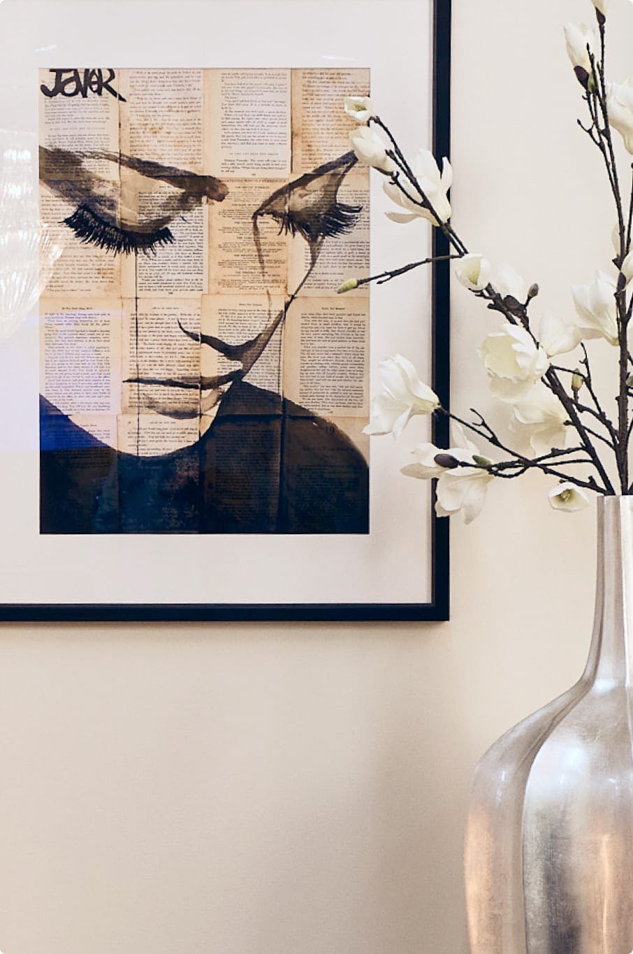 Framed photo in waiting area