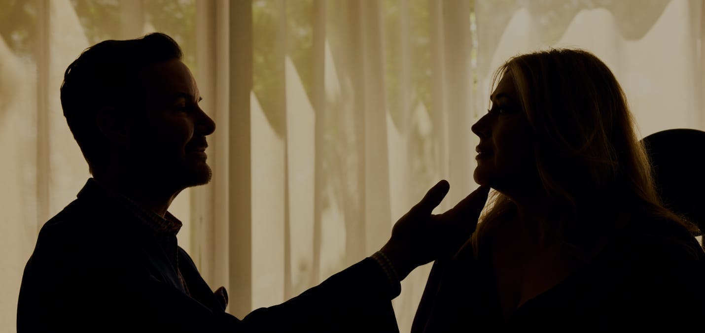 Dr. Weber with a patient