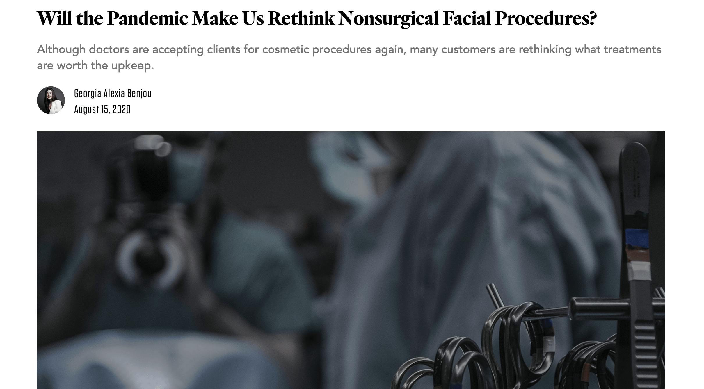 “Will the Pandemic Make Us Rethink Nonsurgical Facial Procedures?” Dr. Stephen Weber featured in Denver’s Mile High Magazine.