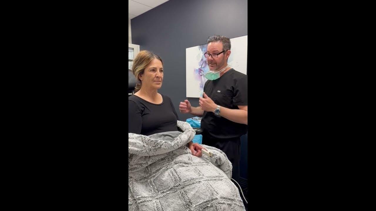 Dr. Weber and a female patient