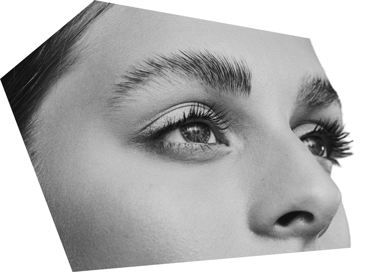 Close up of womans eyes