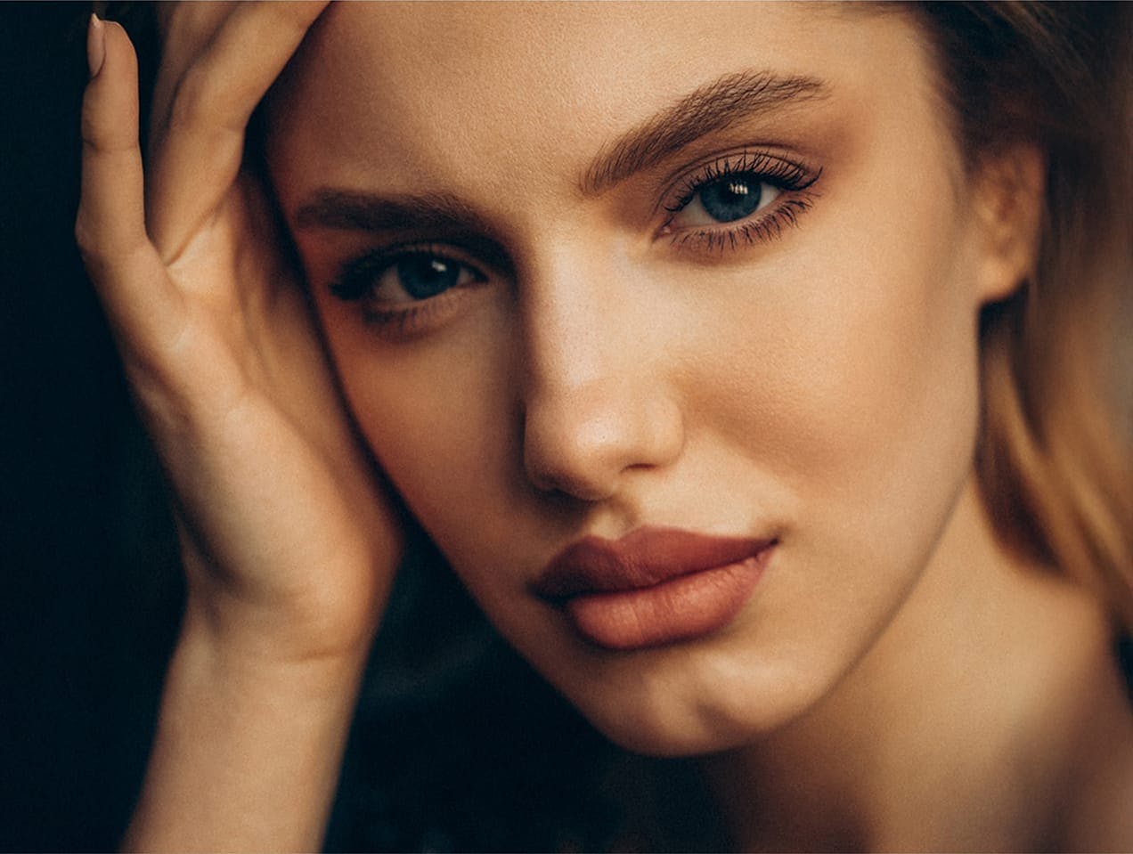 Close up of womans face