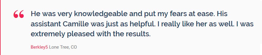 Aging Hands Testimonial in Denver, CO Aging Hands Testimonial in Denver, CO