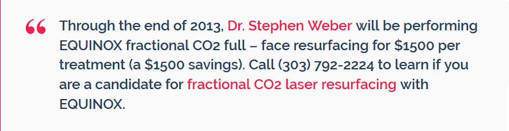 Eclipse Fractional CO2 Resurfacing Testimonial Eclipse Fractional CO2 Resurfacing Testimonial
