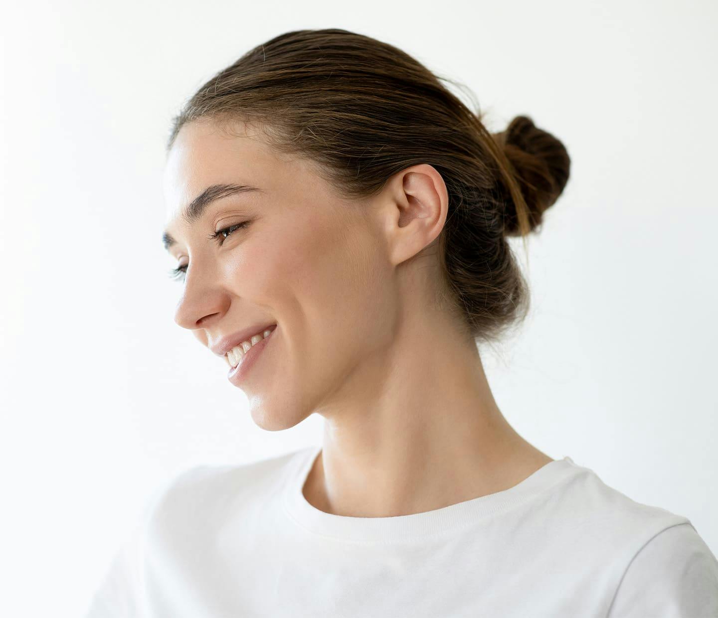 Woman smiling