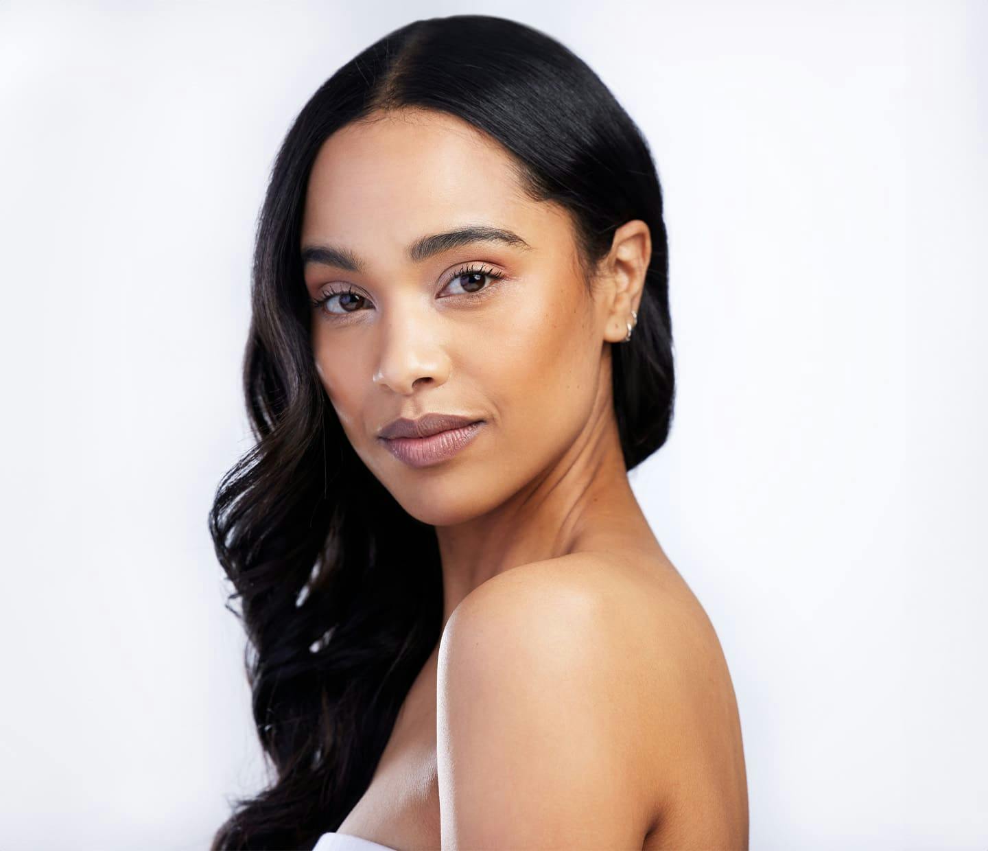 Woman looking over shoulder