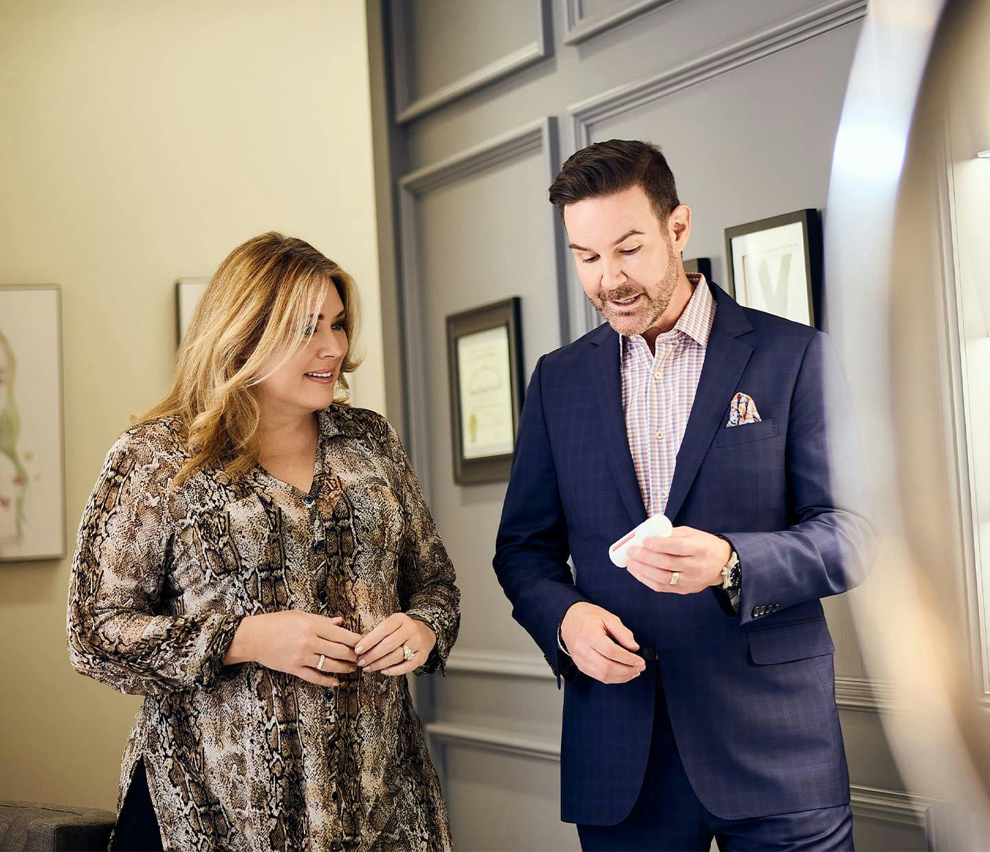 Doctor and woman speaking