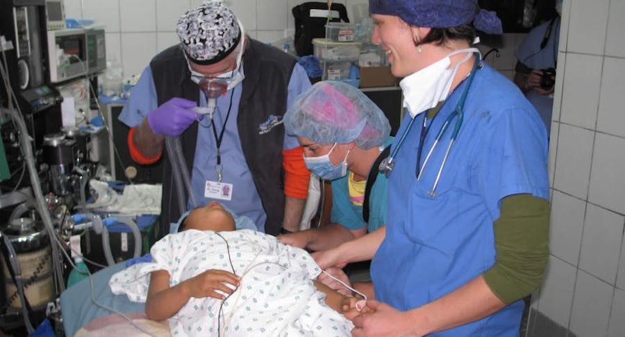 Dr. Weber in surgery