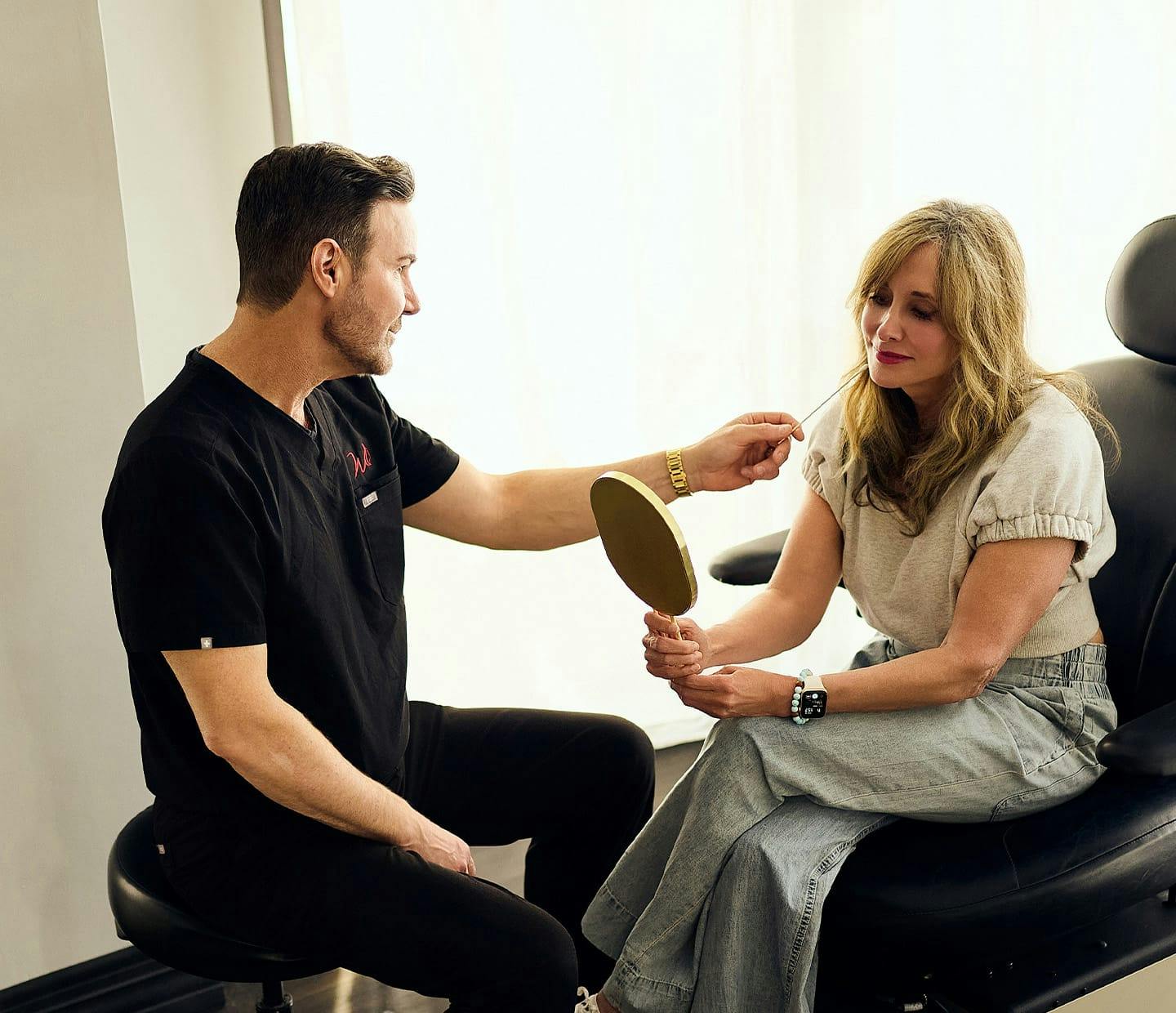 Doctor and patient during consultation