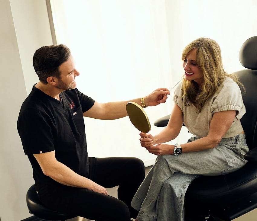 Patient and doctor during consultation