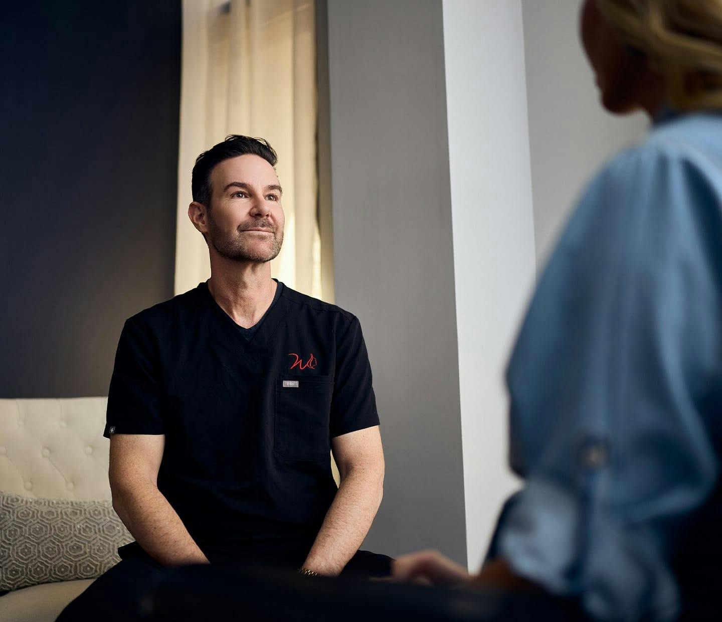 Doctor and patient during consultation