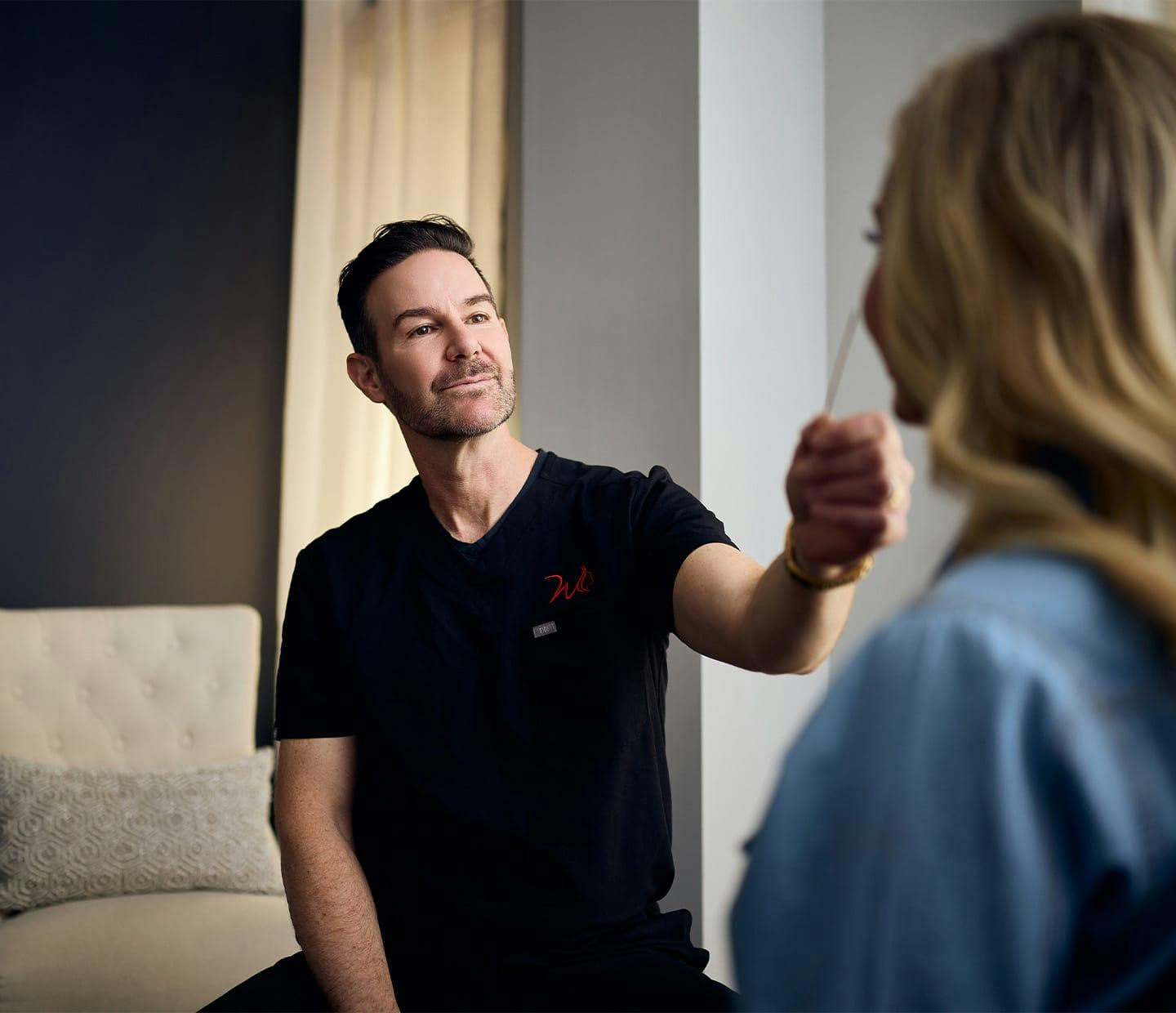 Doctor and patient during consultation