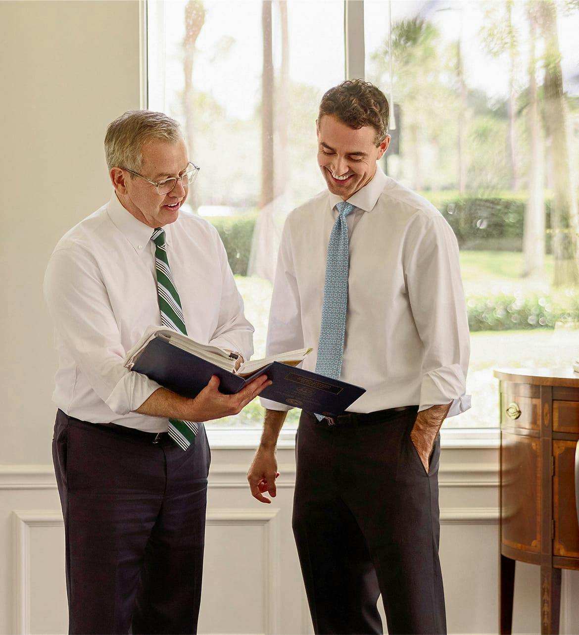 Two attorneys speaking