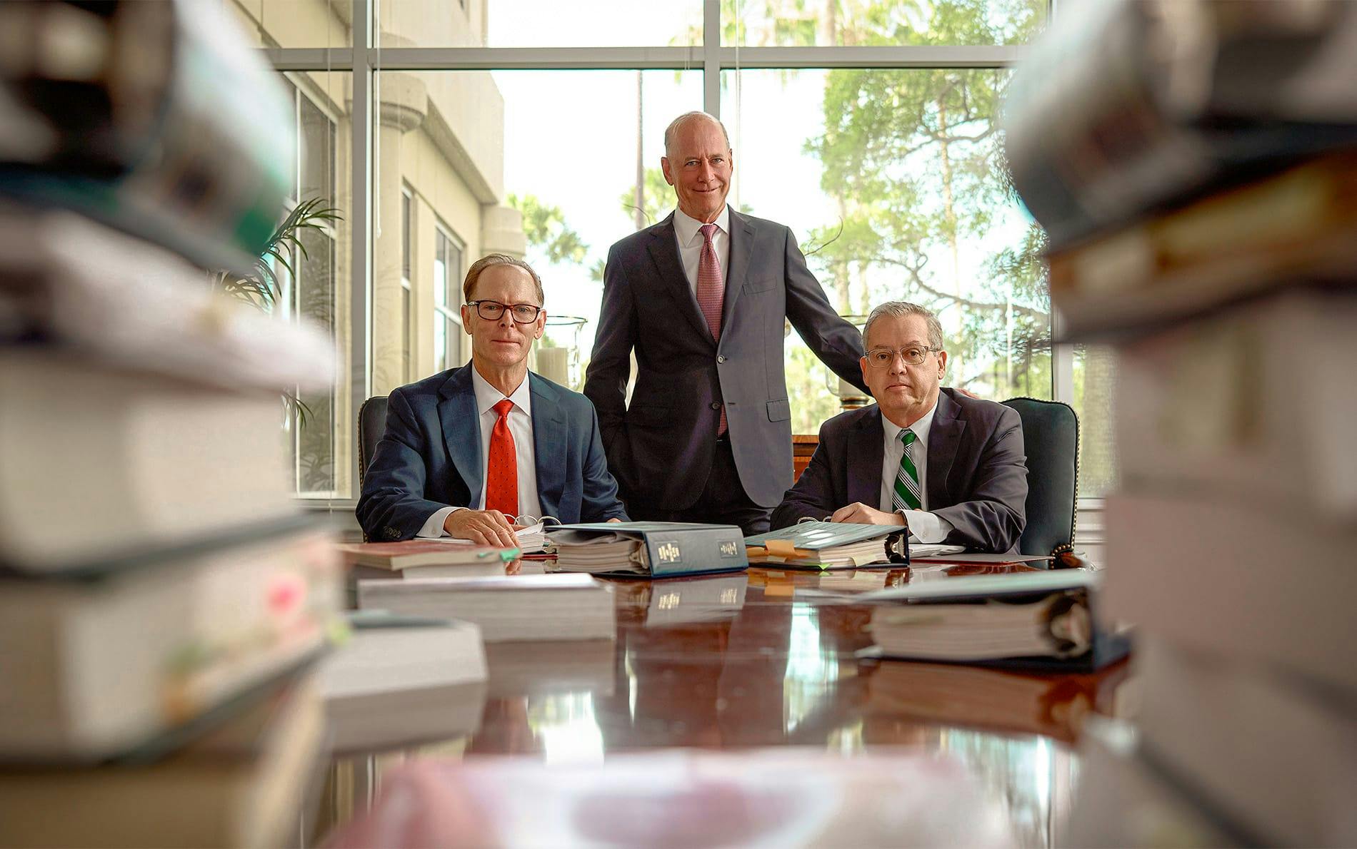 attorneys sitting at a table