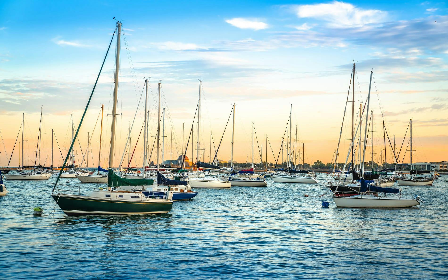 sail boats in the ocean