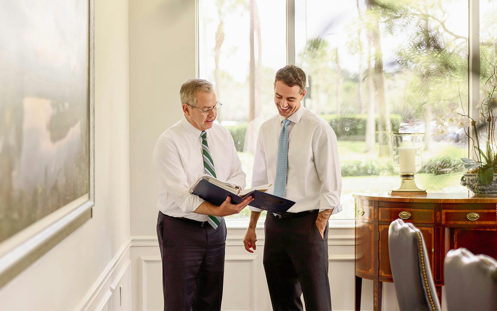attorneys looking at files