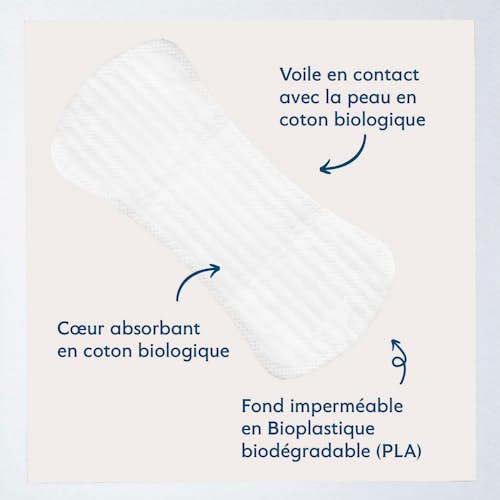 protège slips en coton biologique