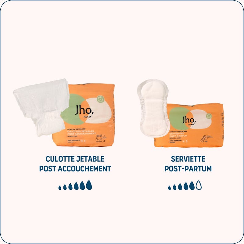 Kit Maternité - Culottes Lavables et Serviettes Jetables Post Partum - Ma  Baby Checklist