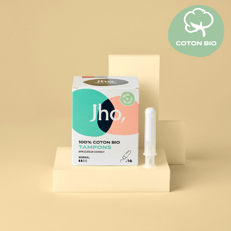tampon normal coton bio avec applicateur compact non blanchi au chlore