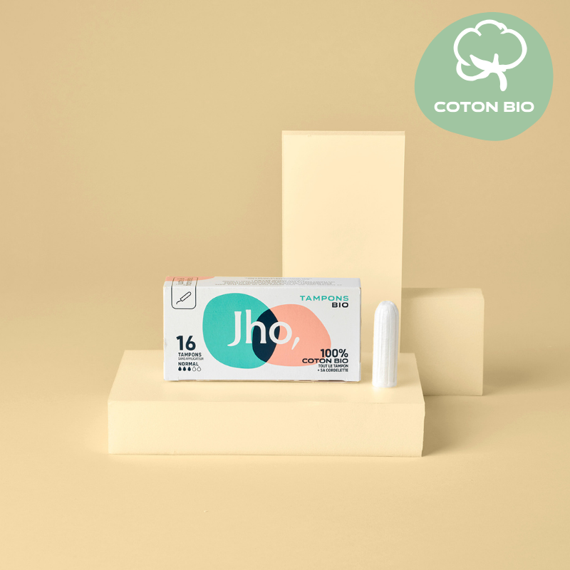 tampon sans applicateur en coton bio flux normal pas blanchi au chlore