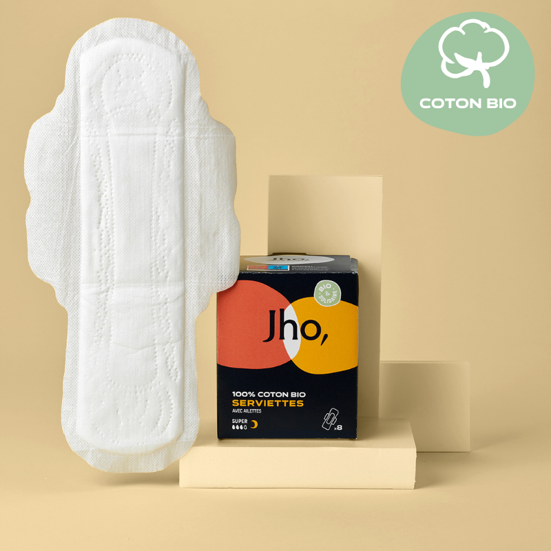 Serviettes hygiéniques en coton bio