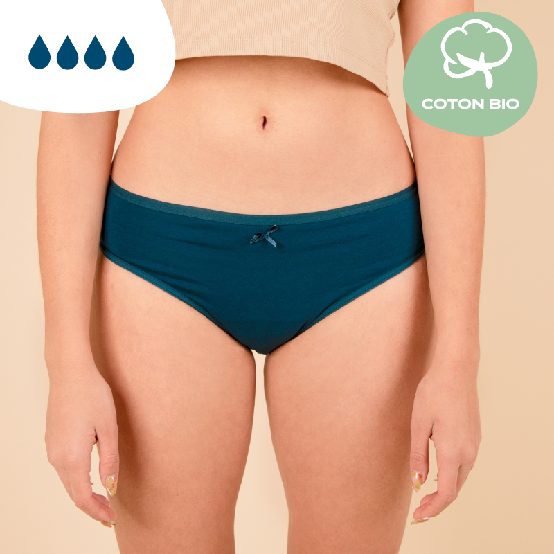 Culottes menstruelles culottes de regle en coton biologique