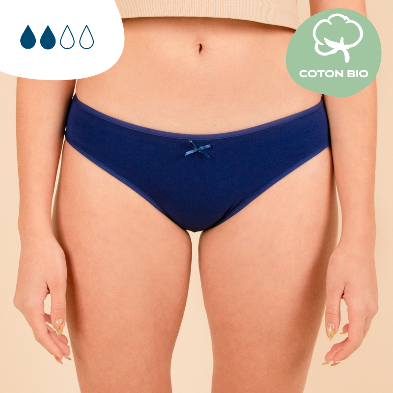 Culottes menstruelles culottes de regle en coton biologique