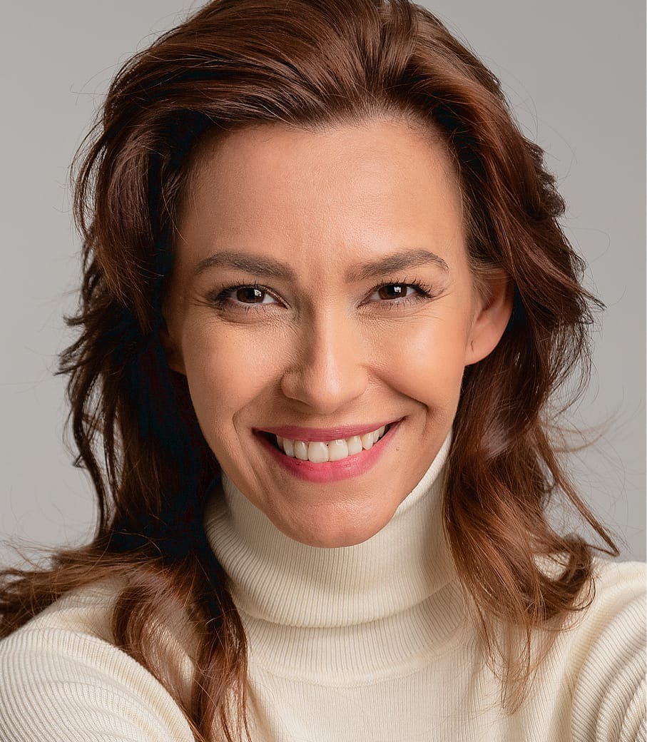 Woman smiling