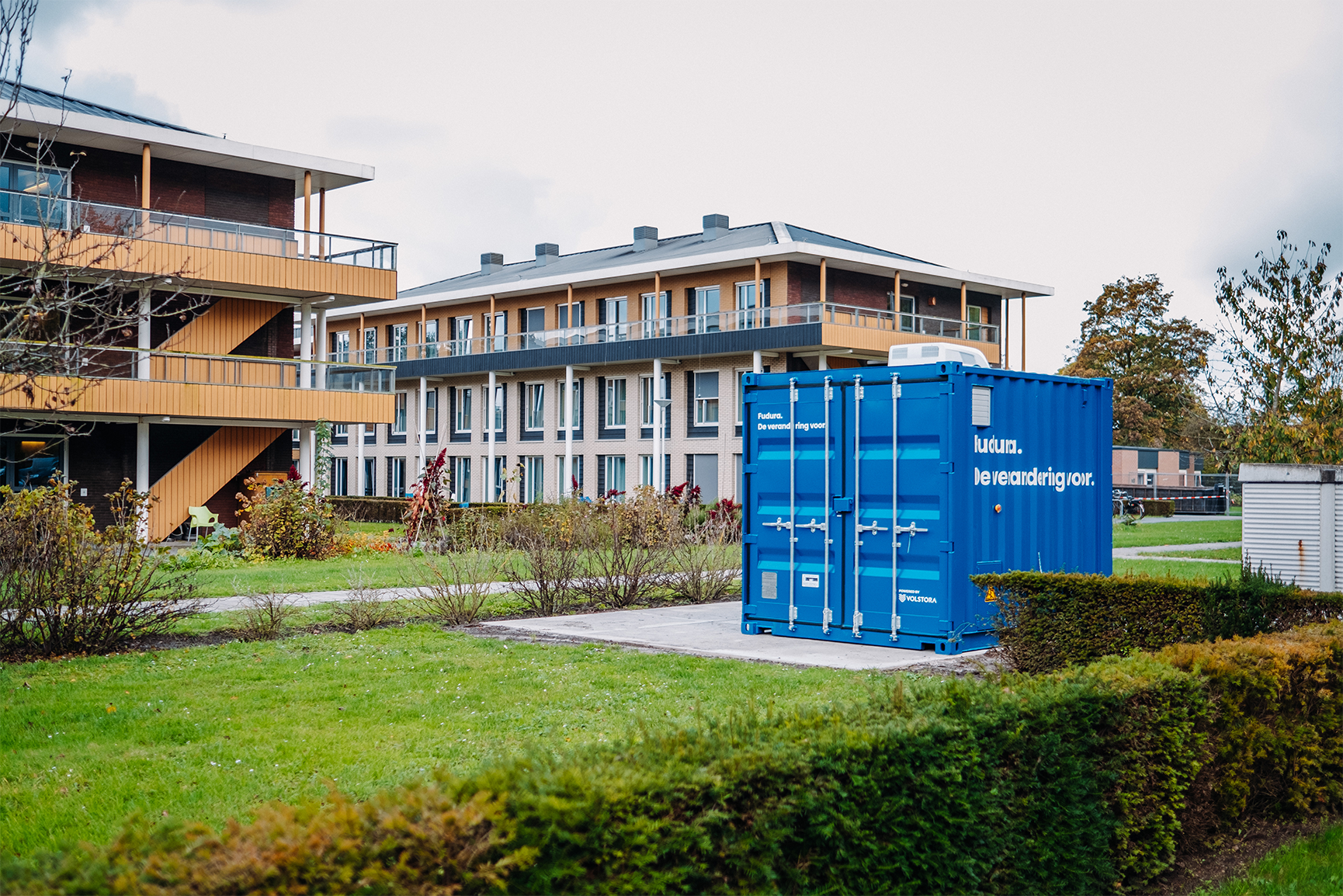 Fudura batterij in container