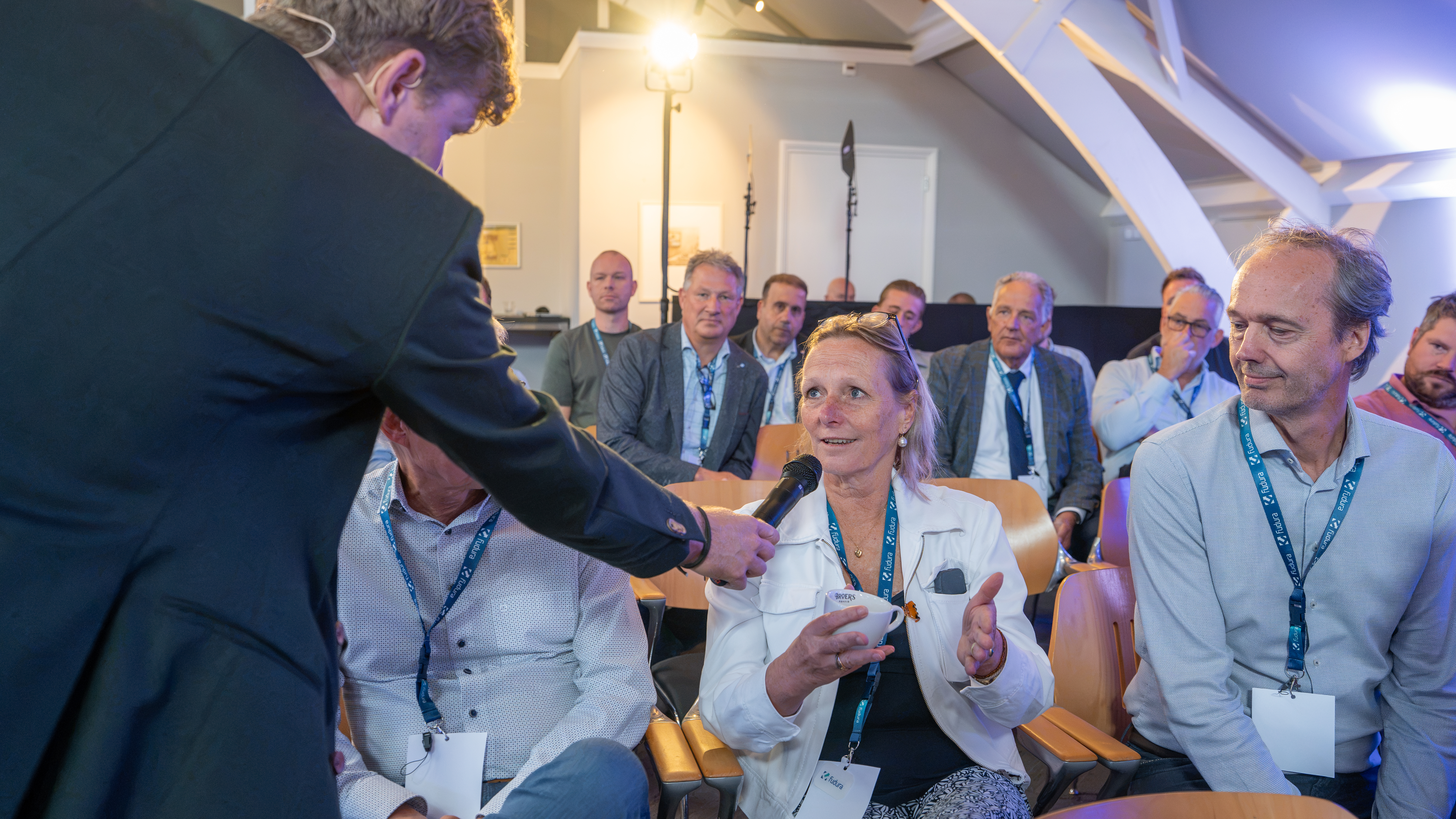 Klant aan het woord tijdens netcongestie-event