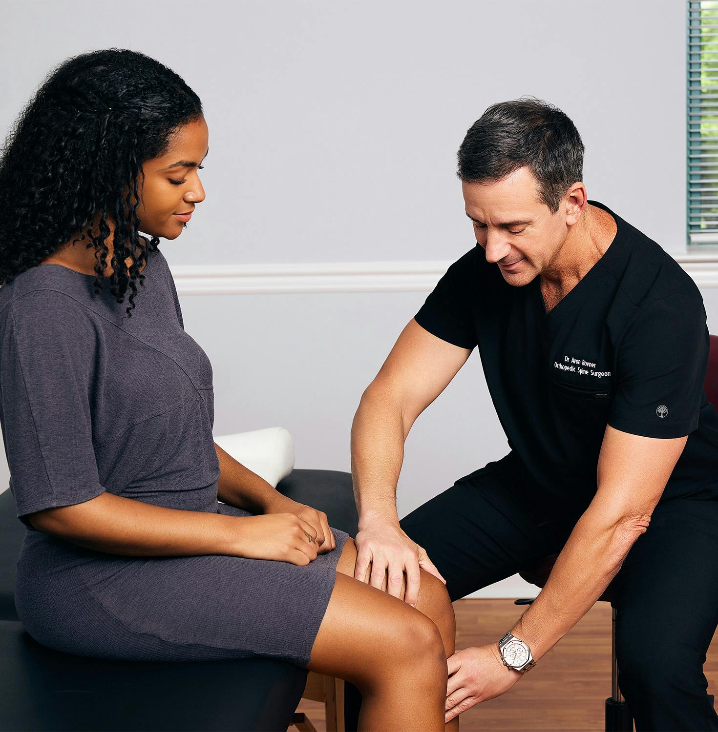 Dr. Kravner with patient