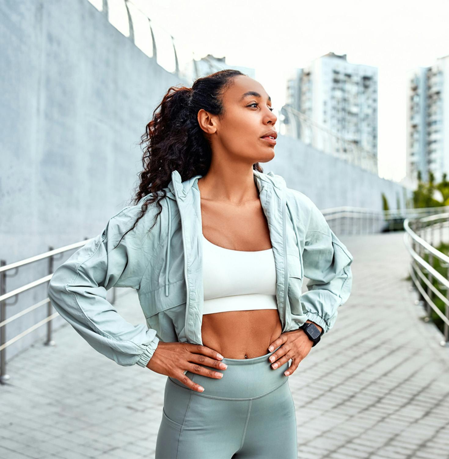 woman going on a run