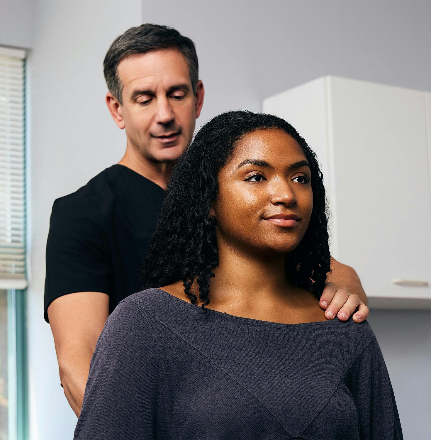 Dr. Rovner with patient