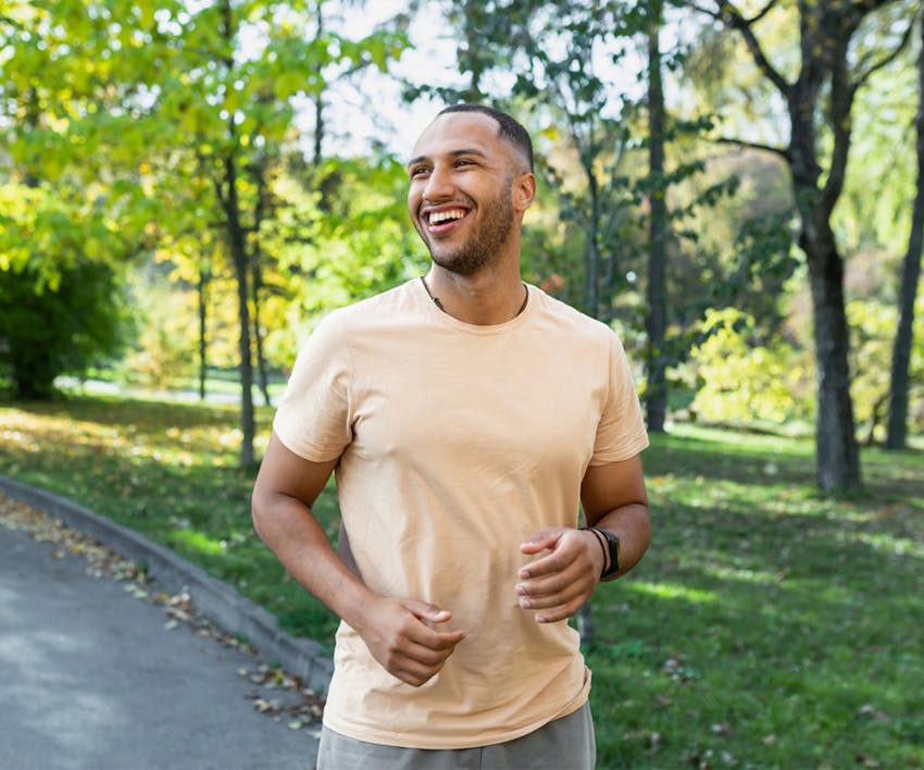 Man jogging