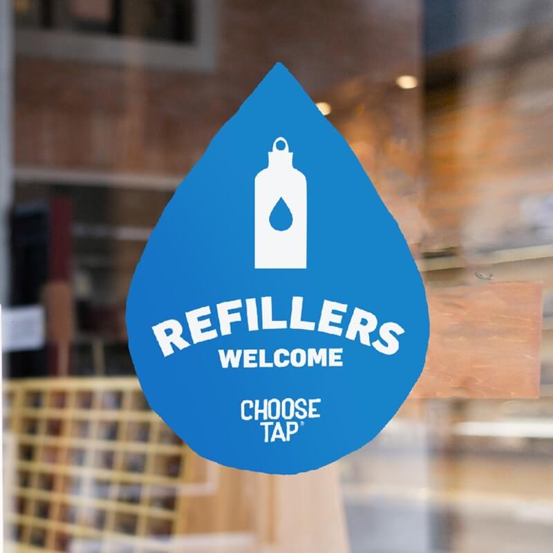 Refillers welcome sticker