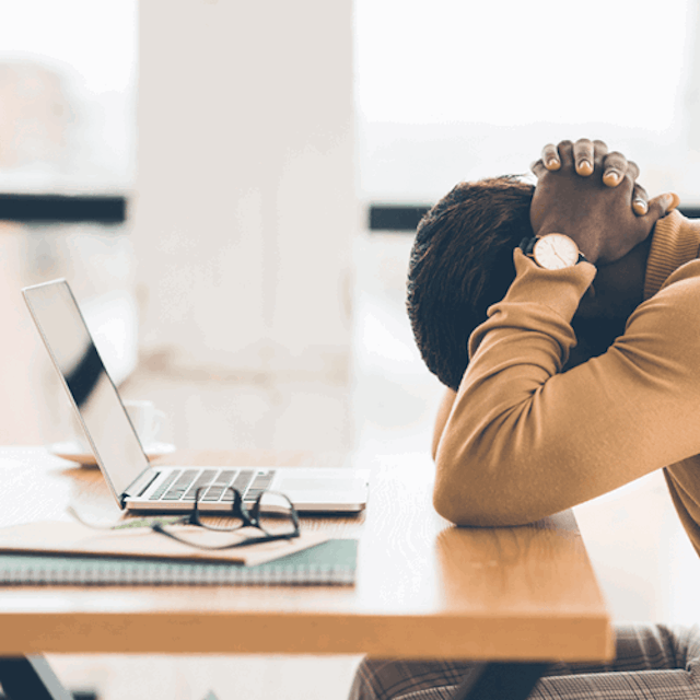 unhappy remote worker