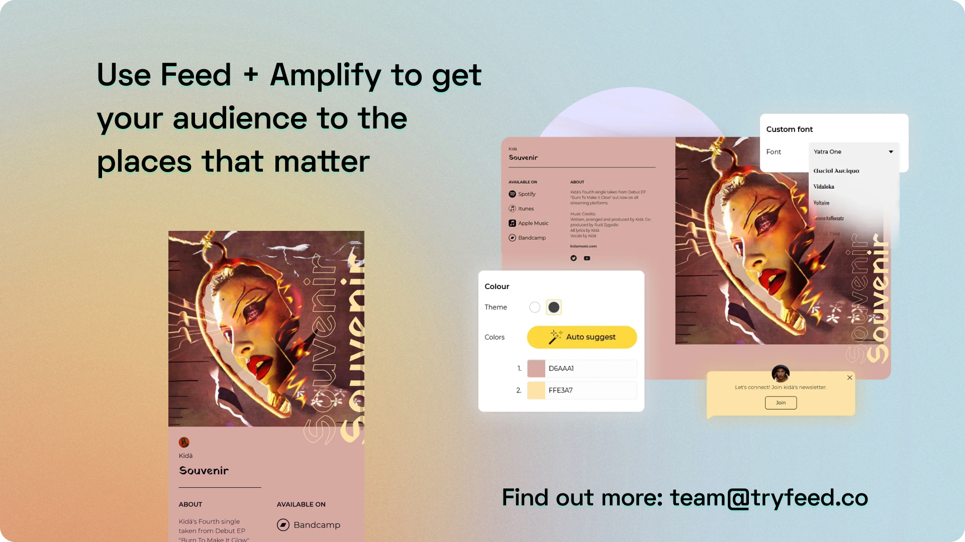 Used Feed + Amplify to get your audience to the places that matter