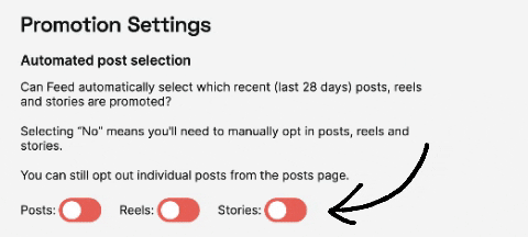Feed | Default Post Selection